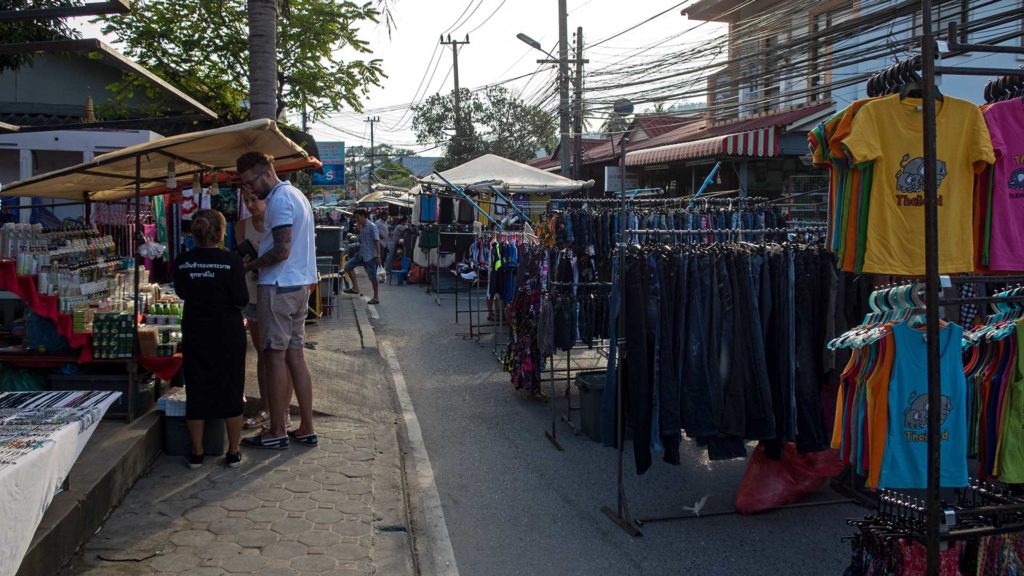 Clothing on Koh Samui Walking Street from Lamai
