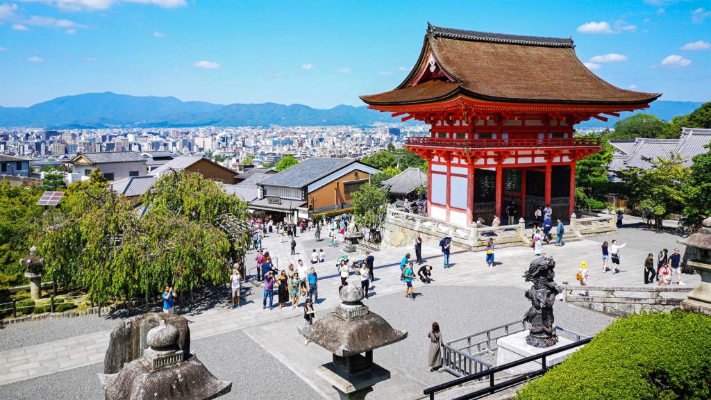 Ausblick auf Gion und Kyoto vom Kiyomizu-Dera