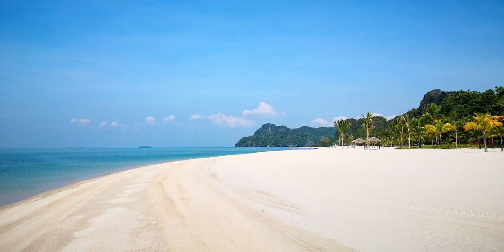 Dream beach on Langkawi at the Four Seasons Resort, Malaysia