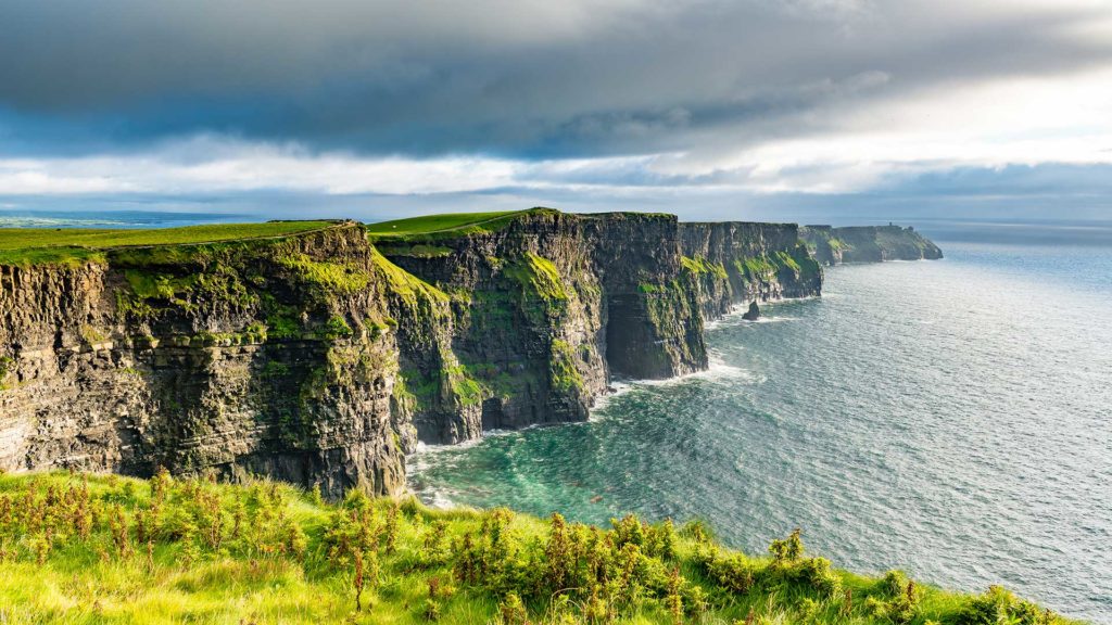 View of the Cliffs of Moher in Ireland