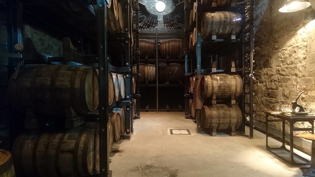 Barrels in the Old Jameson Distillery in Dublin