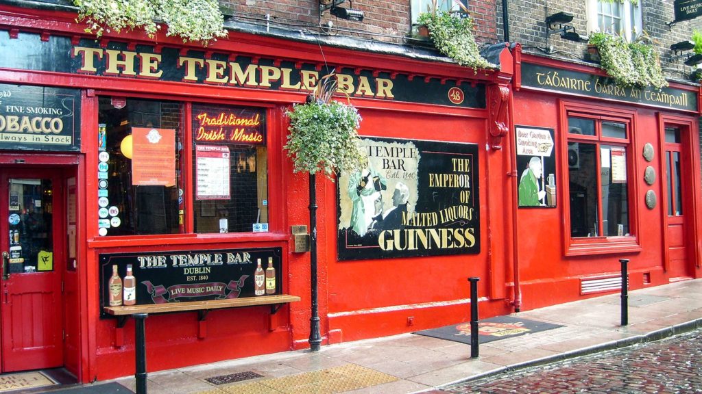 Die berühmte The Temple Bar in Dublin, Irland