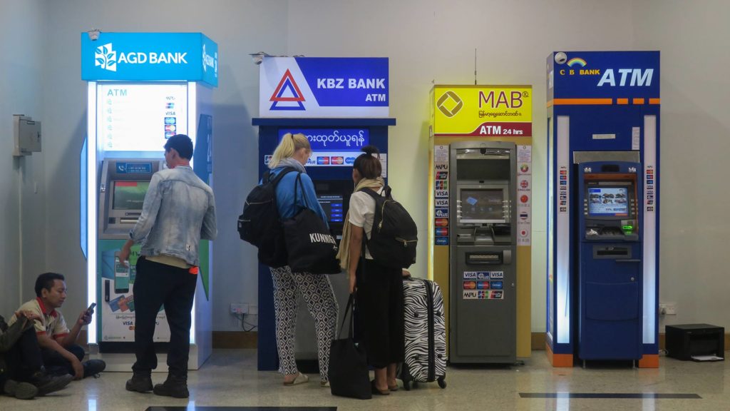 ATMs/Geldautomaten in Myanmar