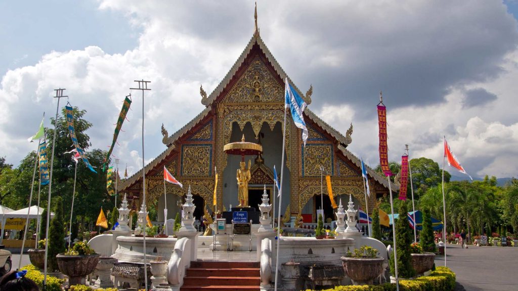 Das Hauptgebäude des Wat Phra Singh in Chiang Mai