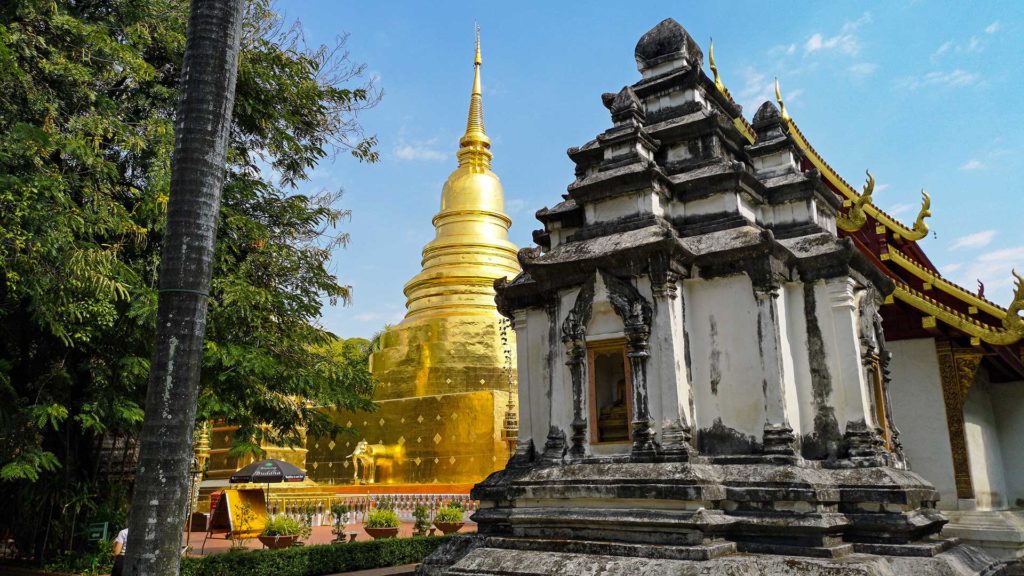 Goldene Pagode des Wat Phra Singh in Chiang Mai