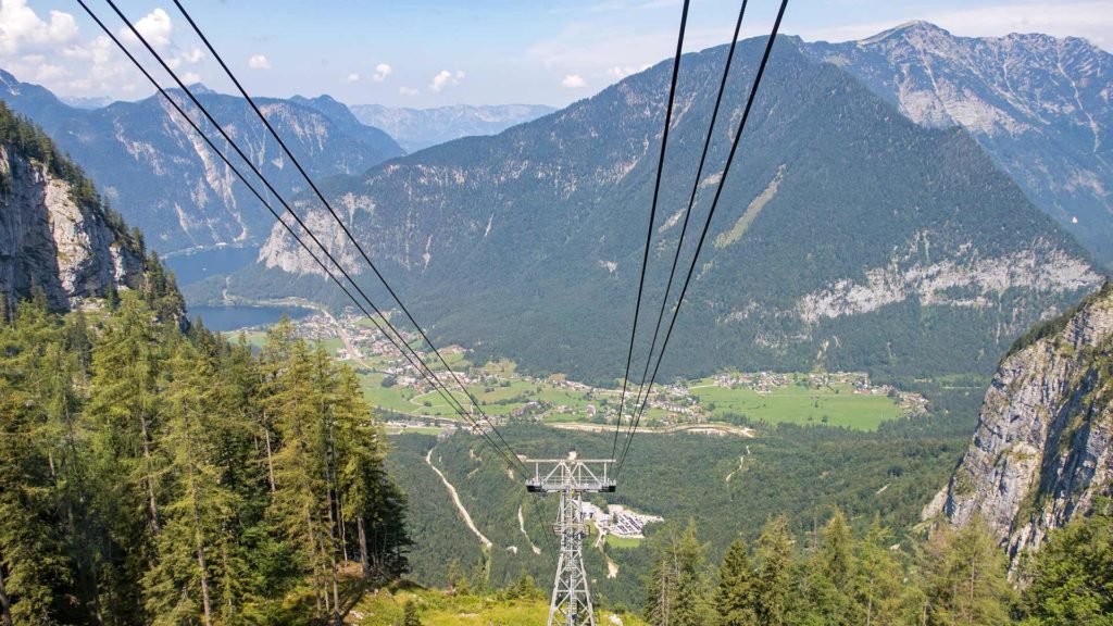 Die Dachstein Krippenstein Seilbahn in Österreich