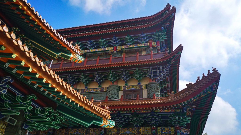 The Po Lin Monastery on Lantau Island in Hong Kong