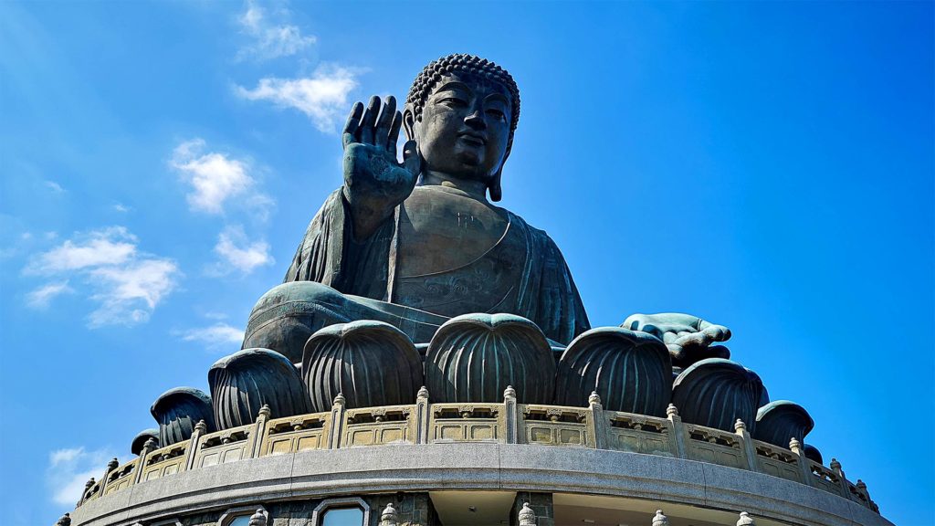 Der Big Buddha, Tian Tan Buddha von Hong Kong auf Lantau Island