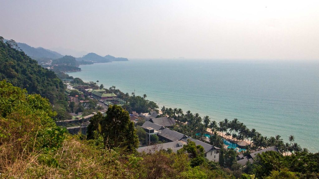 Aussicht auf den White Sand Beach, Koh Chang