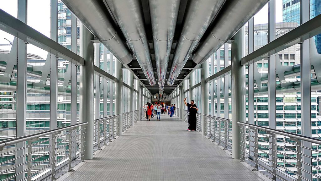 Die Skybridge der Petronas Towers in Kuala Lumpur