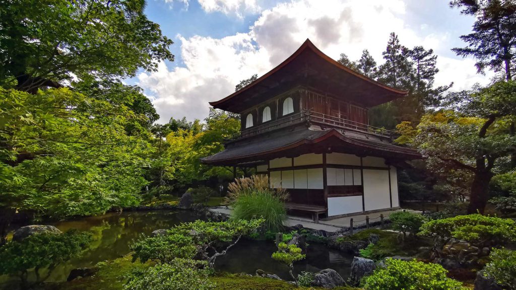 Das Hauptmotiv im Ginkaku-ji Tempel von Kyoto