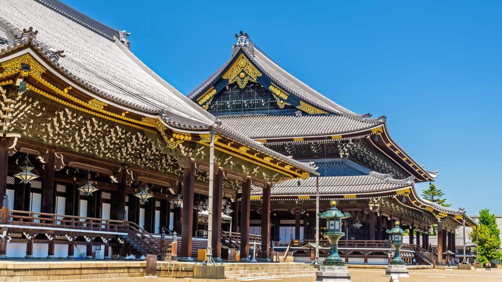 Der Higashi Hongan-ji Tempel von Kyoto