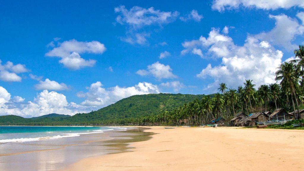 Der Nacpan Beach nördlich von El Nido