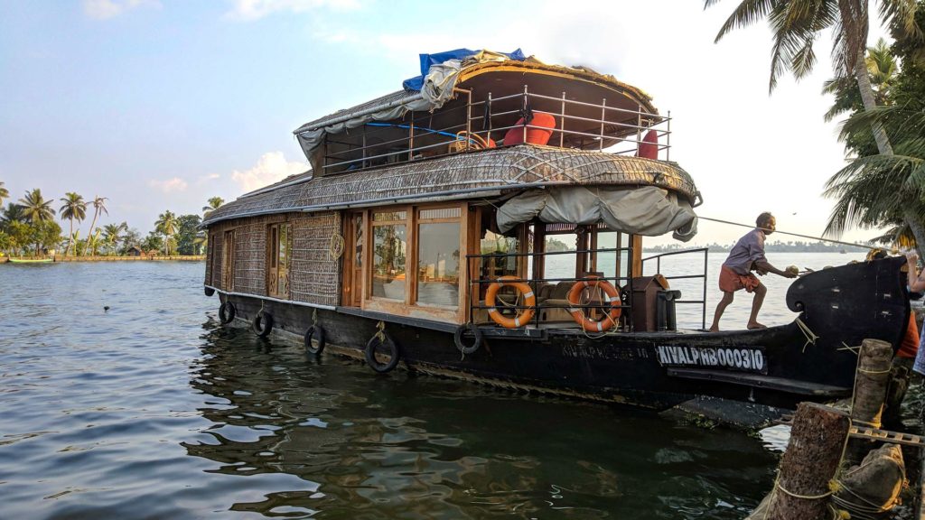 Das Hausboot von außen, Kerala