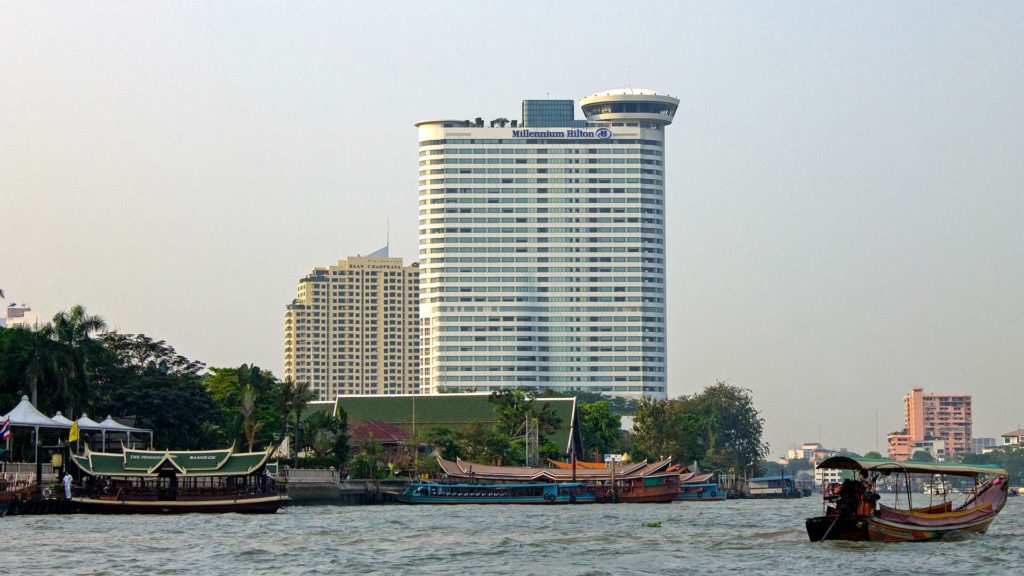 The Millennium Hilton in Bangkok at the Chao Phraya river