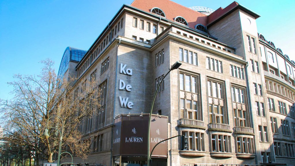 The Berlin KaDeWe (Department store of the West) on Kurfürstendamm