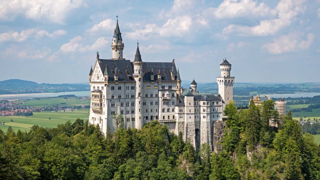 Schloss Neuschwanstein, ein beliebter Tagesausflug von München