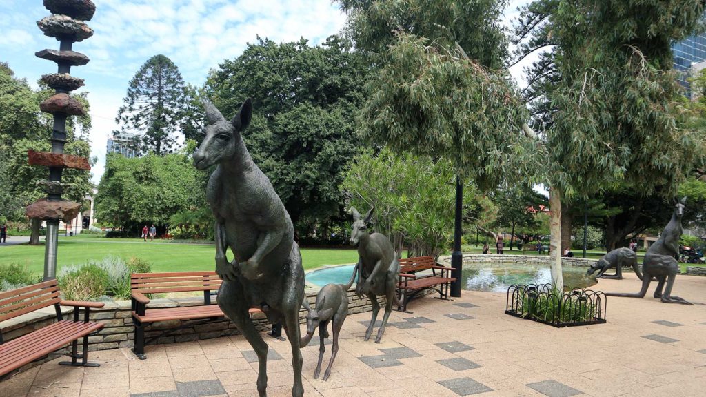 Känguru Statuen in Perth, Australien