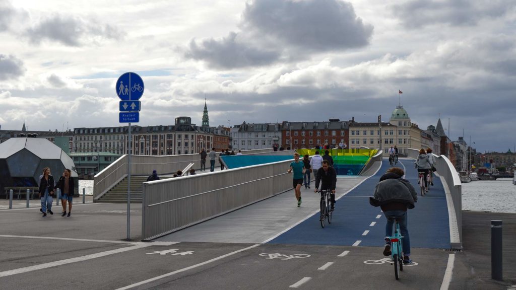 Radfahrer in Kopenhagen, Dänemark