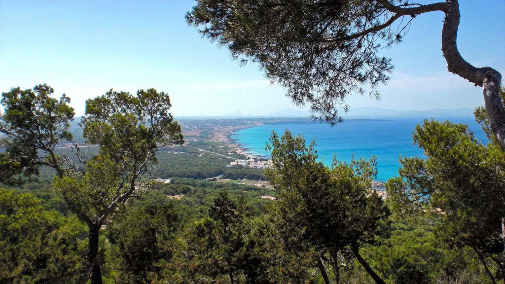 Aussicht auf Formentera, Spanien