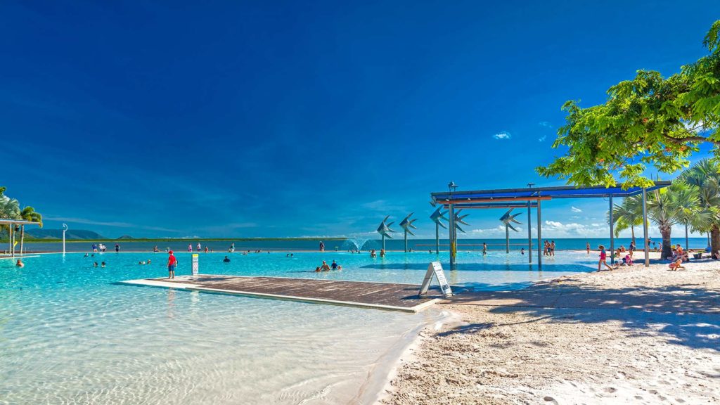 Die Swimming Lagoon von Cairns, Australien