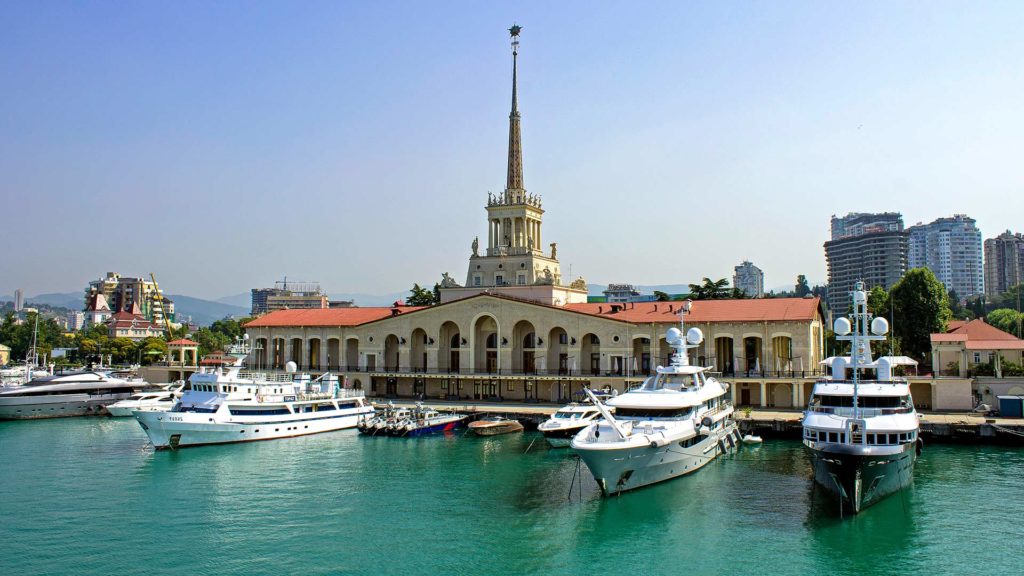 The port of Sochi at the Black Sea