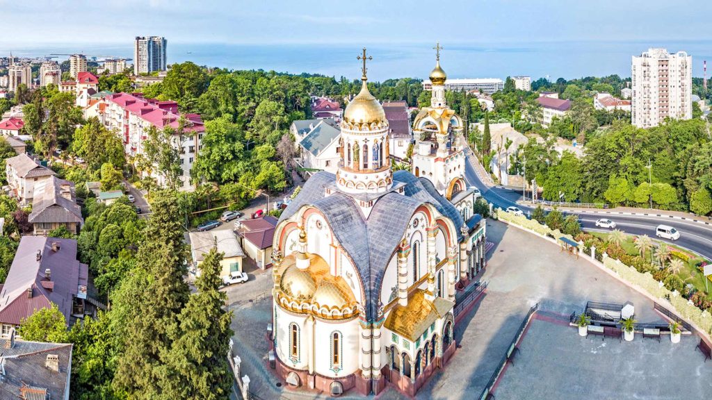 Die Kirche des heiligen Prinzen Vladimir in Sotschi
