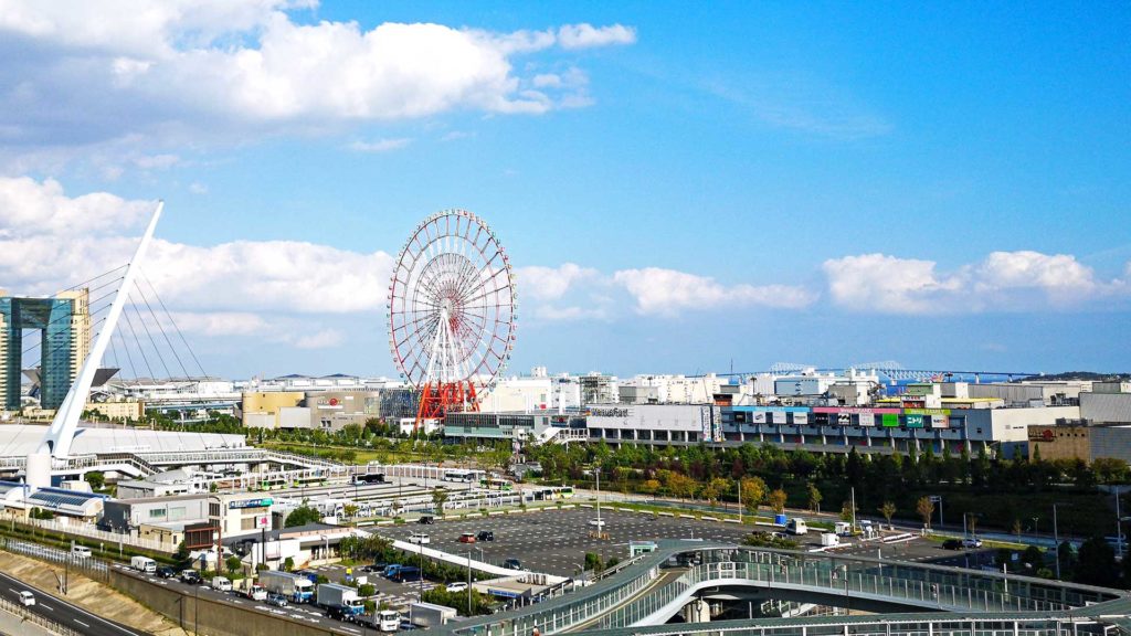 Das Riesenrad von Odaiba in Tokio