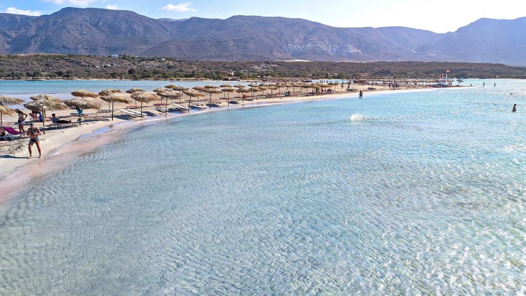 Der beliebte Elafonissi Beach auf Kreta