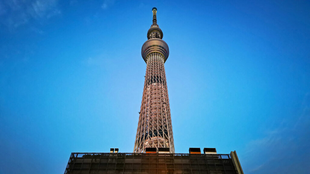 Der Tokyo Skytree, das zweithöchste Gebäude der Welt in Tokio