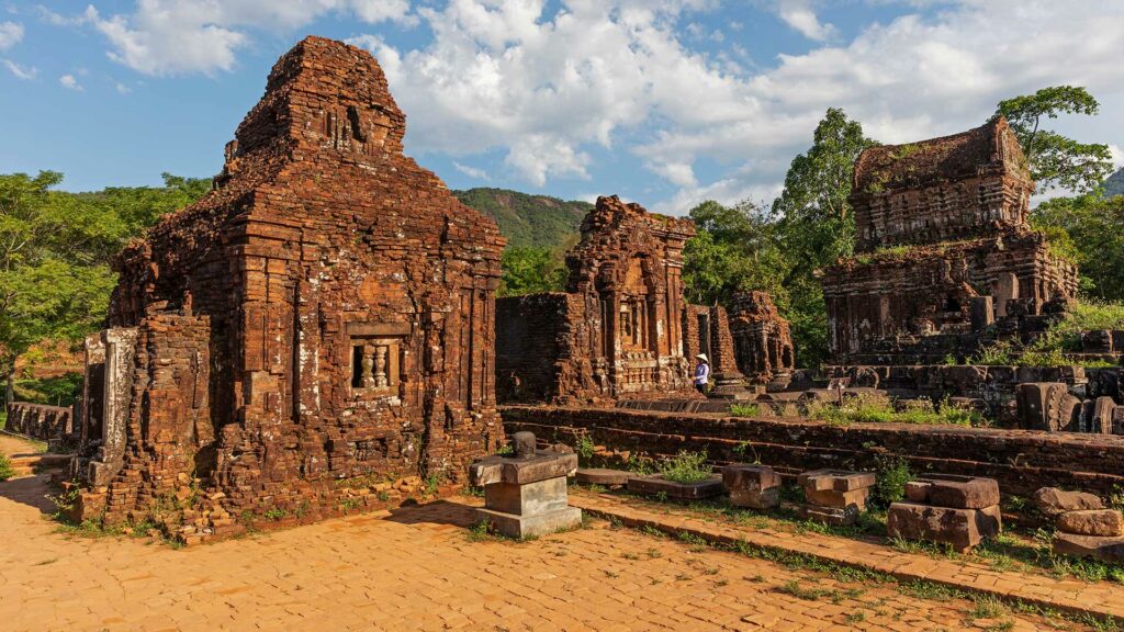 Die My Son Tempelruinen in der Nähe von Hoi An in Vietnam