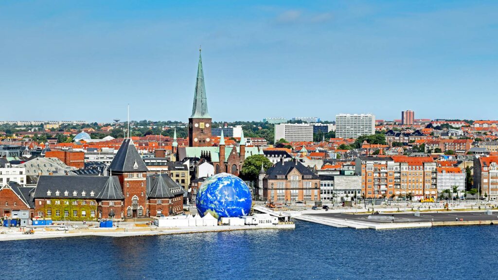 View of Aarhus in Denmark