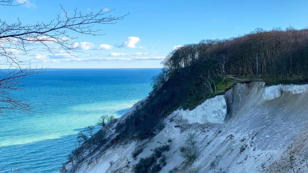 Die Kreideklippen Mons Klint in Dänemark