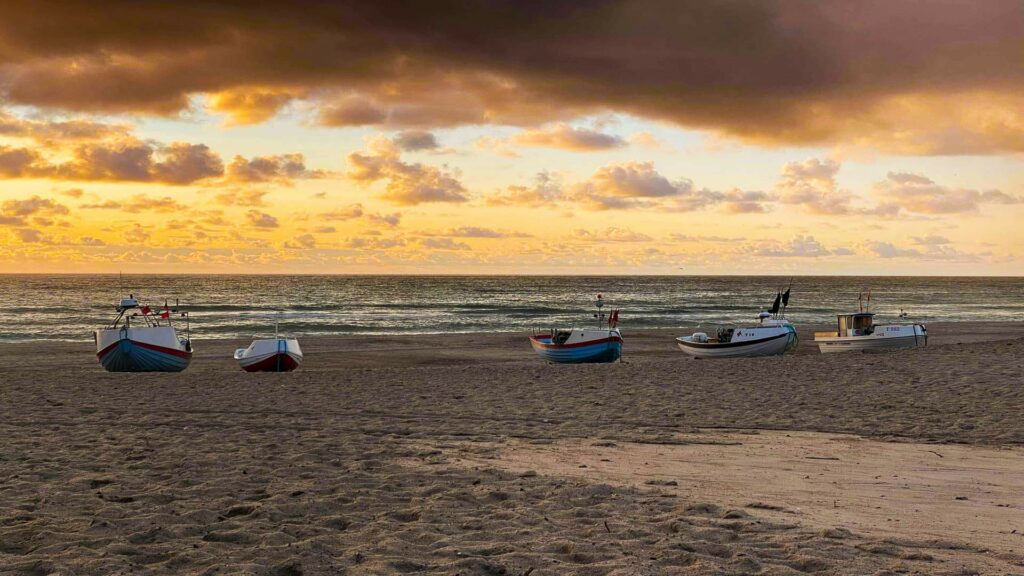 Sonnenuntergang in Skagen, Dänemark