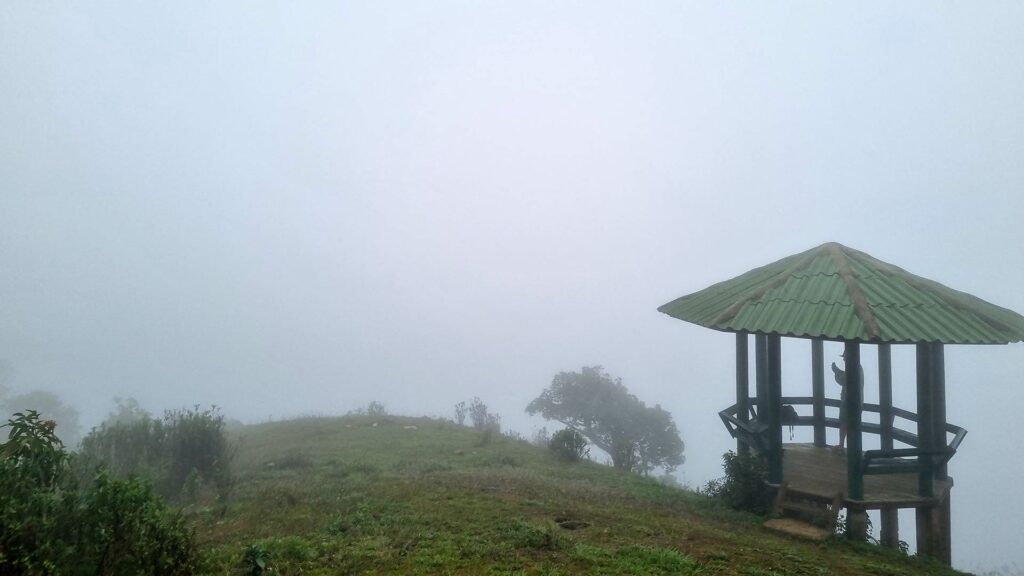 Misty view on Doi Pui Co in Mae Hong Son