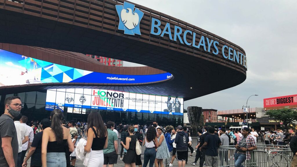 Barclays Center Brooklyn from outside